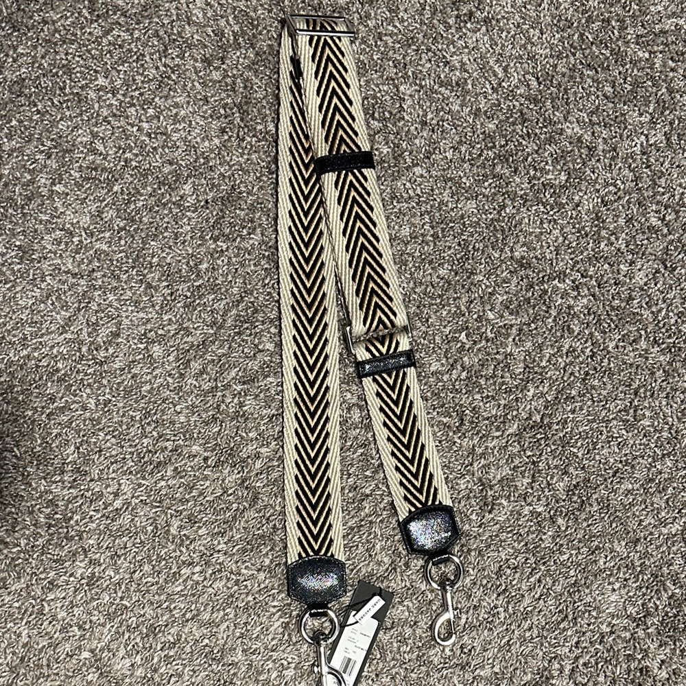Marc Jacobs Black and Cream purse strap .. brand new with tags